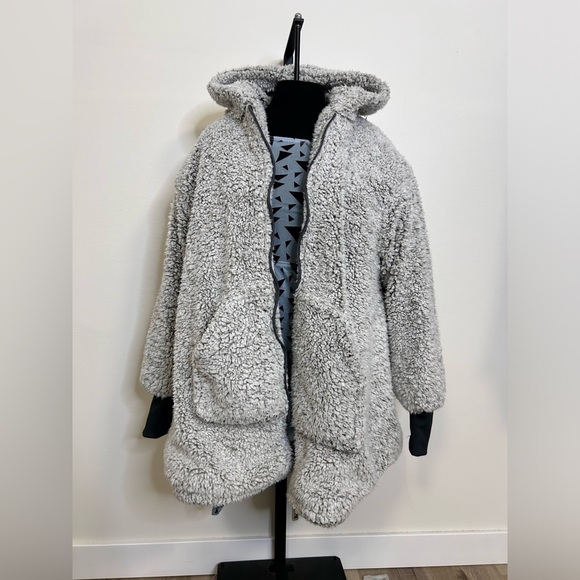 ◾️Sherpy Sherpa Teddy Bear Zip Up Hooded Coat - Picture 1 of 9